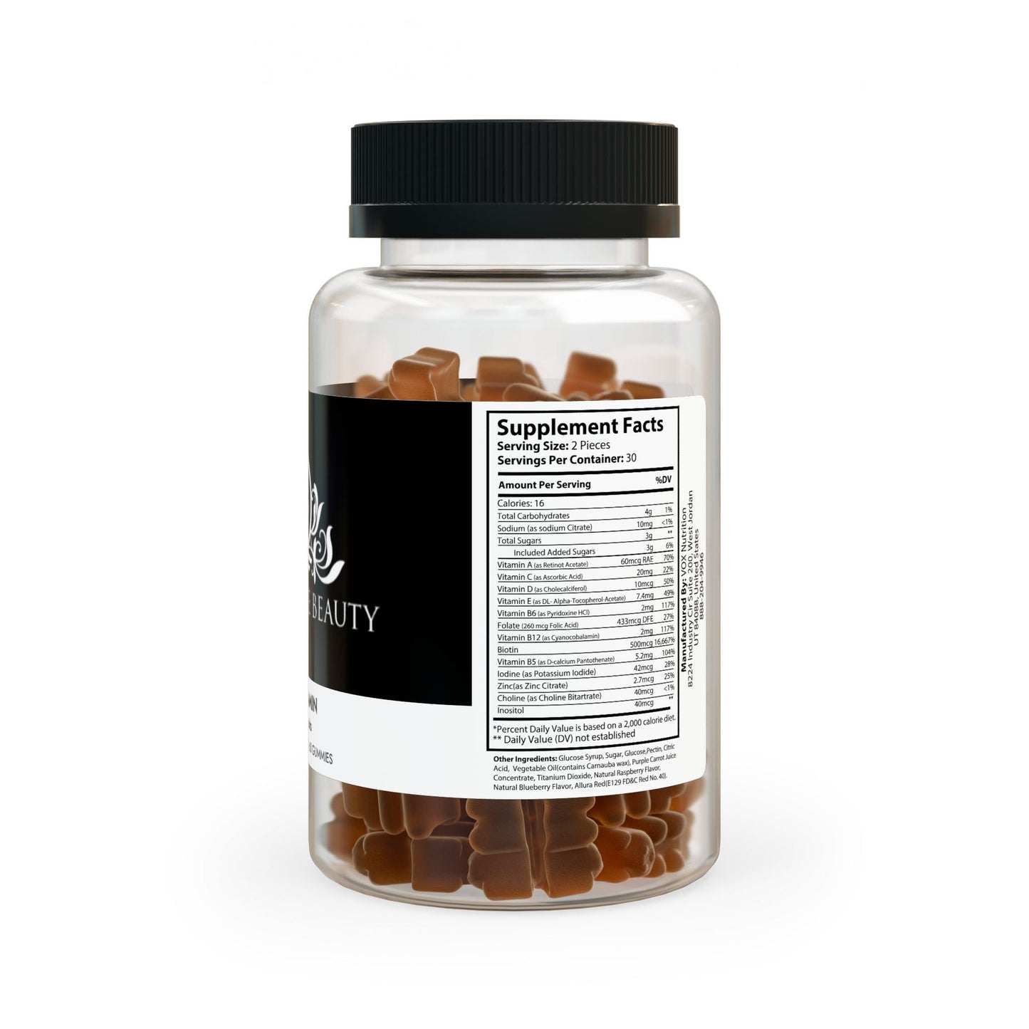 NEW! MLB HAIR VITAMIN GUMMIES (60 Gummies) Printify