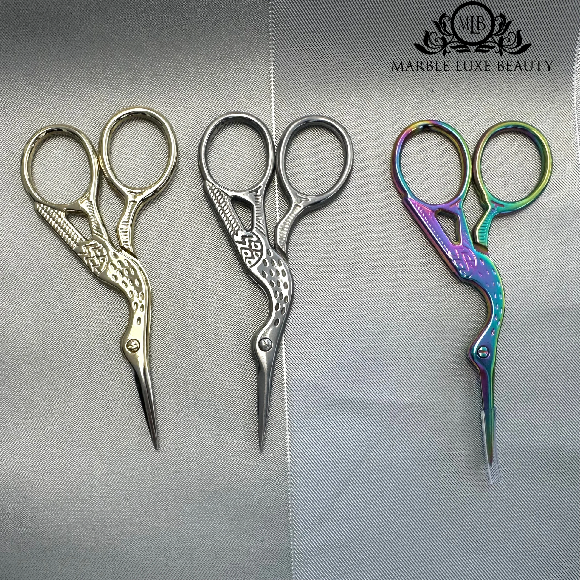 NEW! MLB LACE SCISSORS SHOP MARBLE LUXE BEAUTY