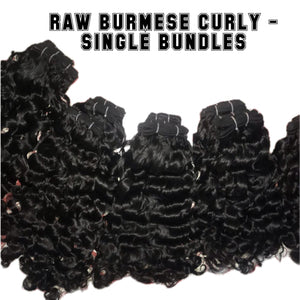 RAW BURMESE BUNDLE - CURLY (SINGLE BUNDLES)