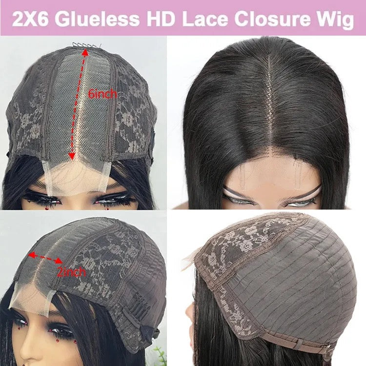 2X6 CLOSURE WIG (HD LACE) - 200% DENSITY (2 Day Wait) SHOP MARBLE LUXE BEAUTY