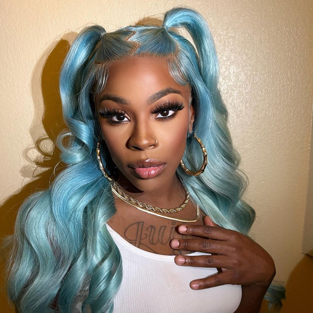 #613 BLONDE HD LACE FRONTAL WIG - BODY WAVE (200% DENSITY)