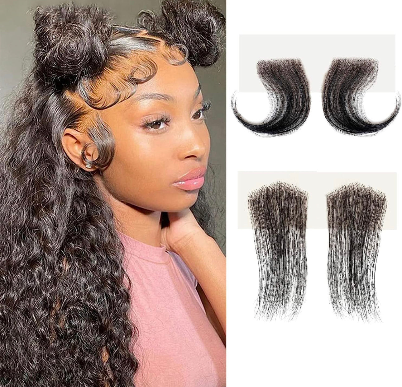 NEW! HD LACE BABY HAIR EDGES SHOP MARBLE LUXE BEAUTY