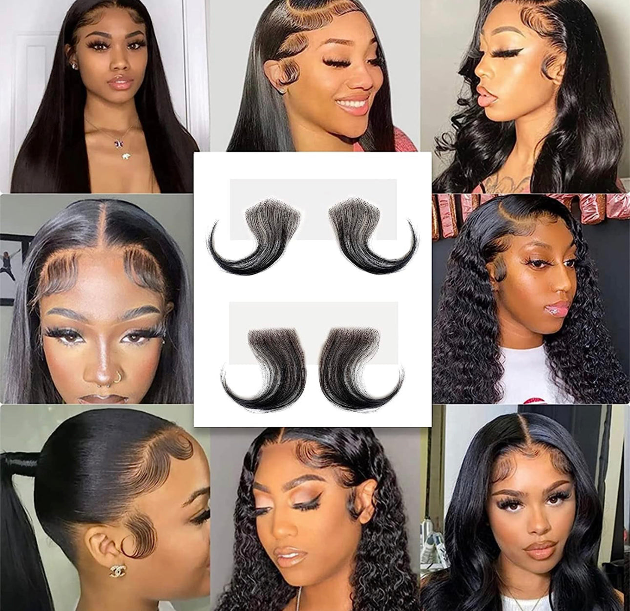 NEW! HD LACE BABY HAIR EDGES SHOP MARBLE LUXE BEAUTY