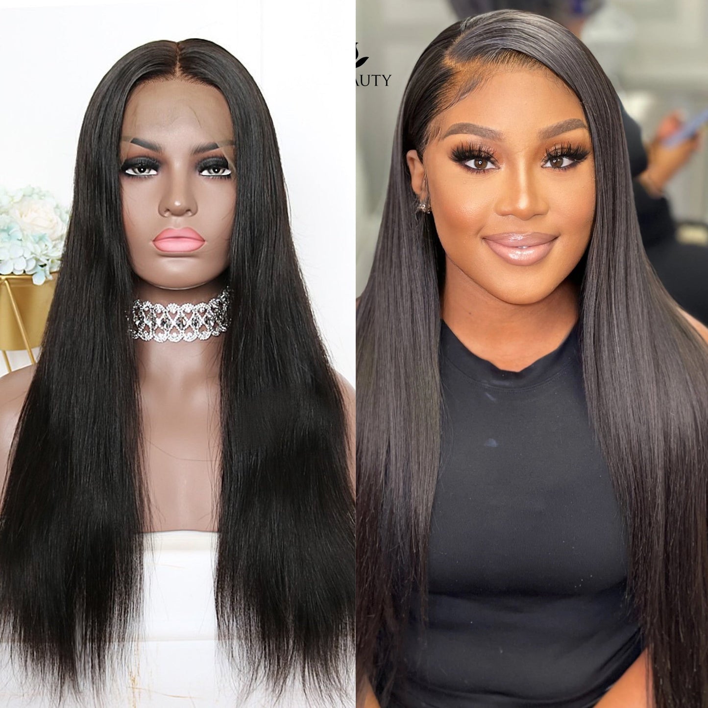 13X4 STRAIGHT LACE FRONTAL WIG (HD LACE) - 200% DENSITY SHOP MARBLE LUXE BEAUTY