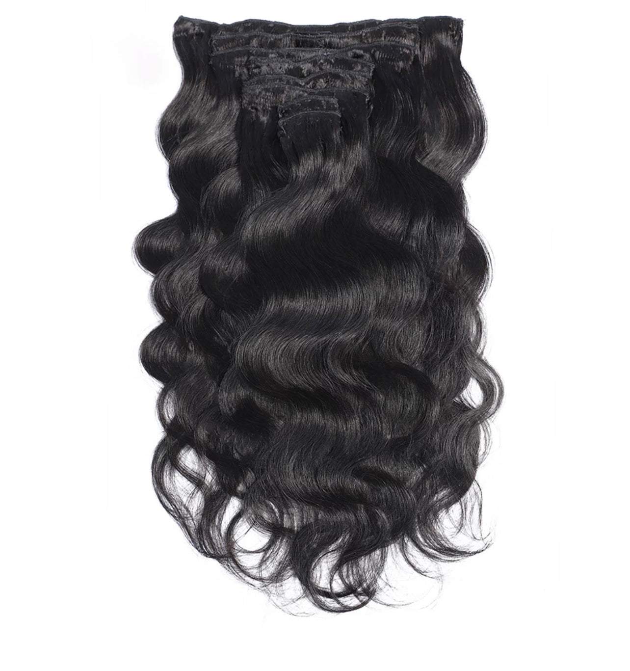 1B/NATURAL BLACK BODY WAVE CLIP-IN EXTENSIONS
