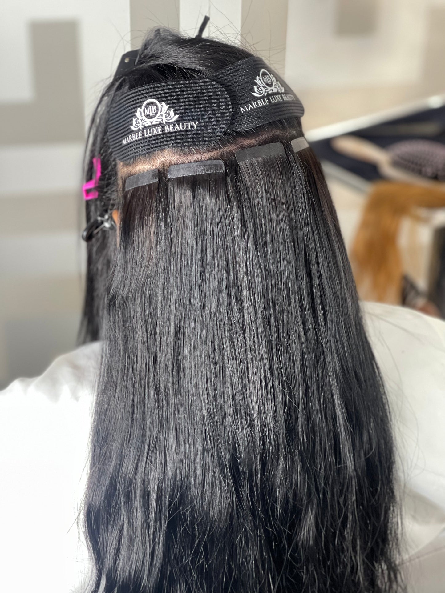 MLB VELCRO HAIR GRIPPERS - 2 PIECES SHOP MARBLE LUXE BEAUTY