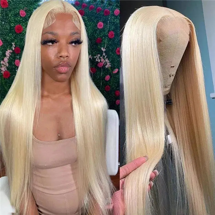 #613 LUXE BLONDE (HD LACE) FRONTAL WIG - STRAIGHT (200% DENSITY) SHOP MARBLE LUXE BEAUTY