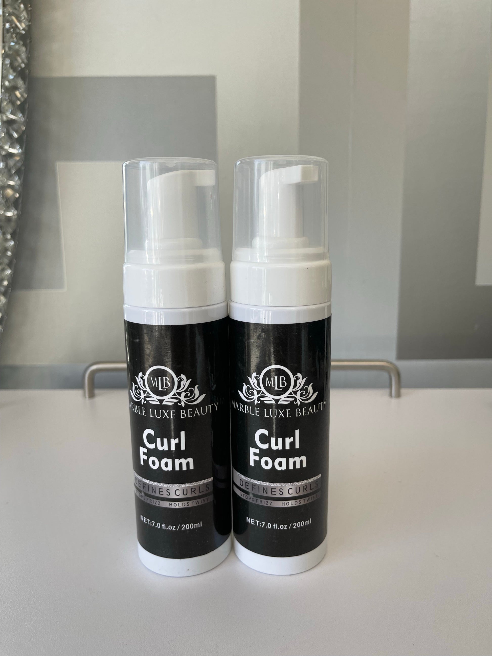 MLB CURL STYLING FOAM SHOP MARBLE LUXE BEAUTY