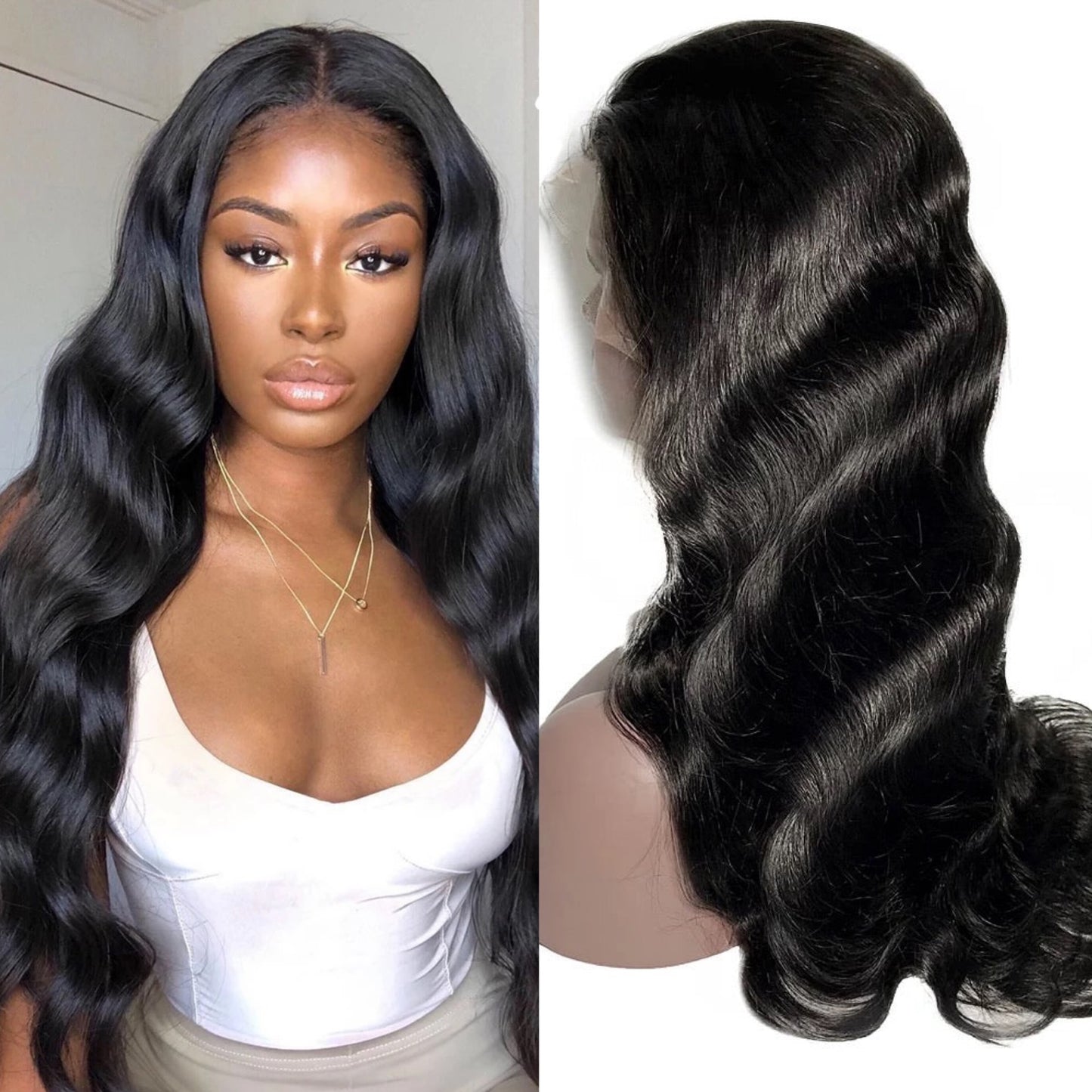 13X4 BODY WAVE LACE FRONTAL WIG (HD LACE) - 200% DENSITY