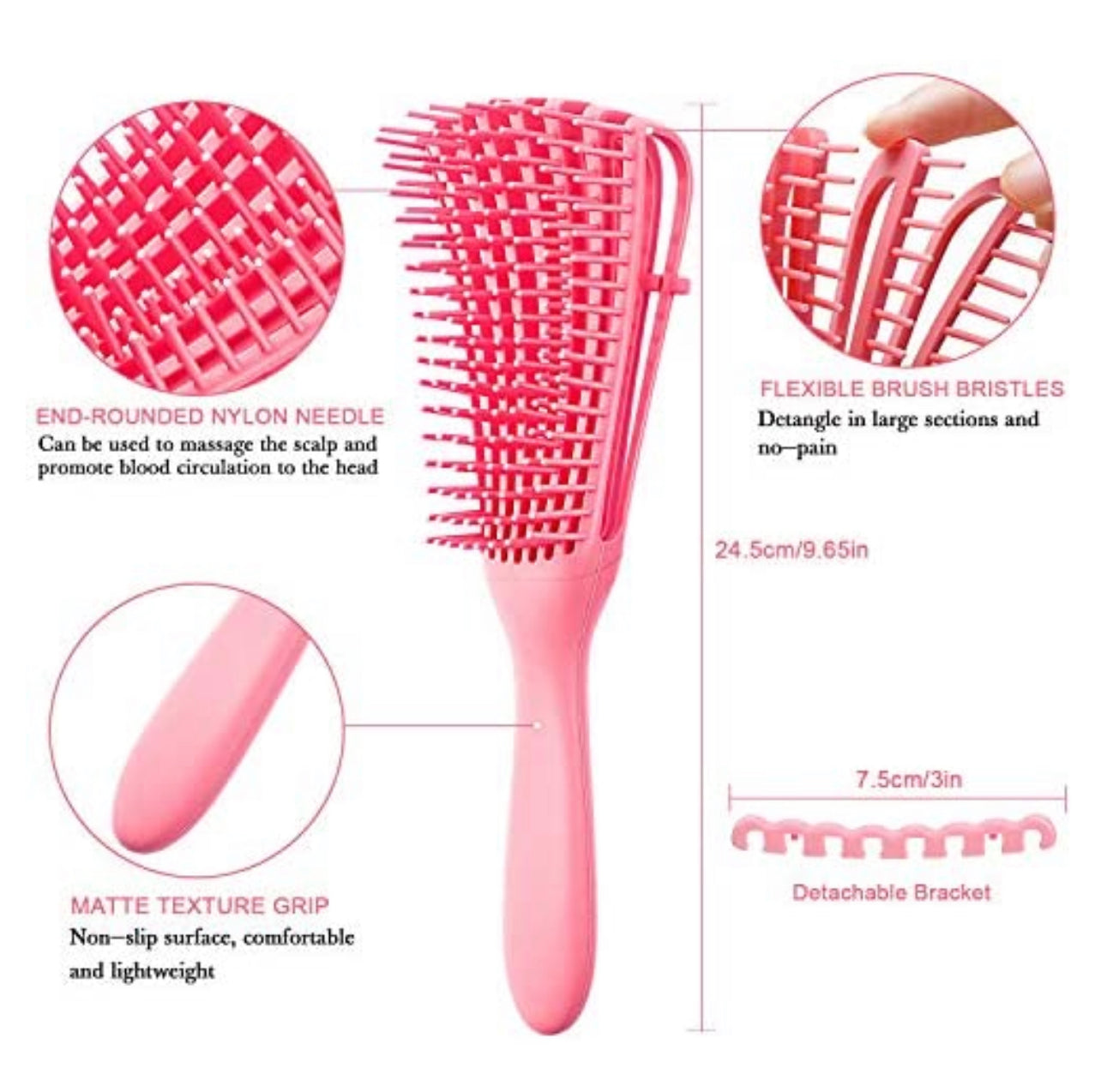 MLB DETANGLING BRUSH SHOP MARBLE LUXE BEAUTY