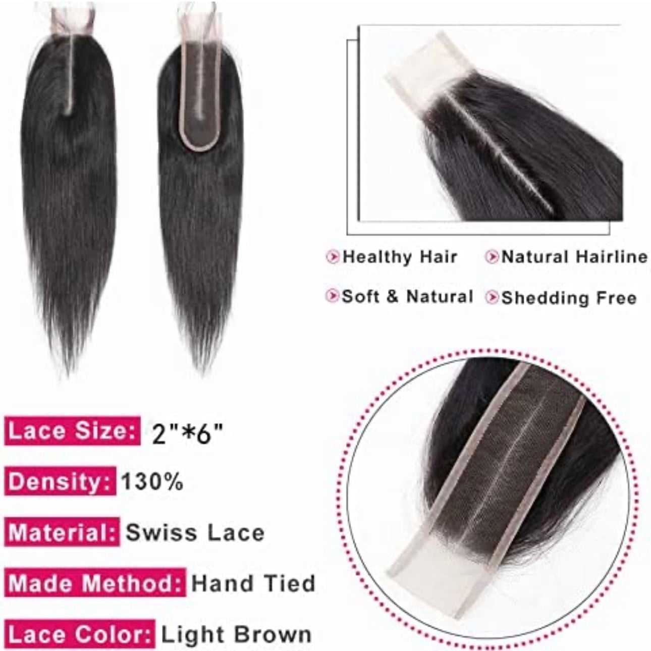 NEW! 2X6 HD CLOSURE (STRAIGHT) SHOP MARBLE LUXE BEAUTY