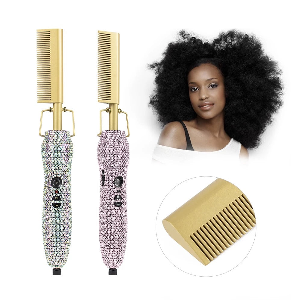 MLB BLING HOT COMB - SILVER SHOP MARBLE LUXE BEAUTY