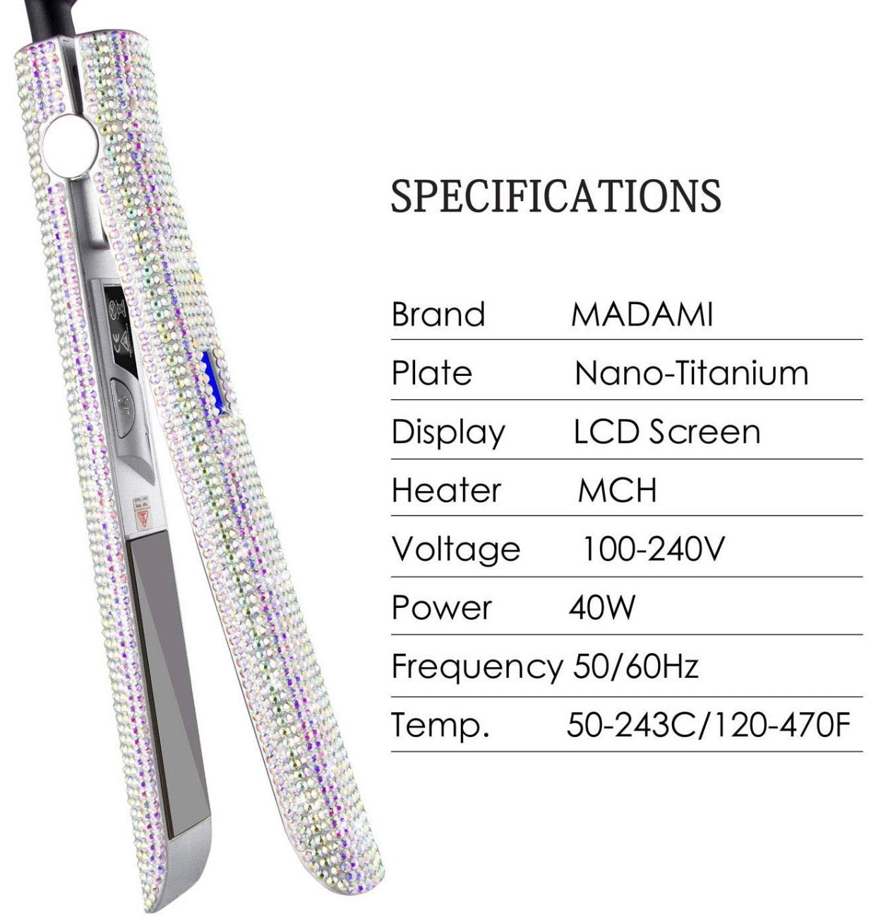 MLB BLING FLAT IRON SHOP MARBLE LUXE BEAUTY