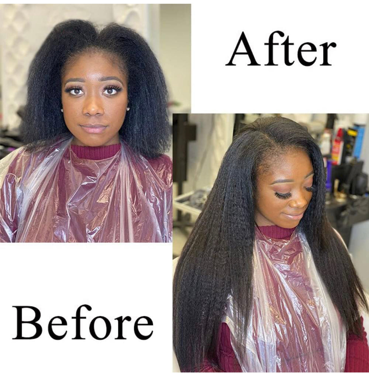 TAPE IN EXTENSION - KINKY STRAIGHT (40 PIECES = 1 PACK) SHOP MARBLE LUXE BEAUTY