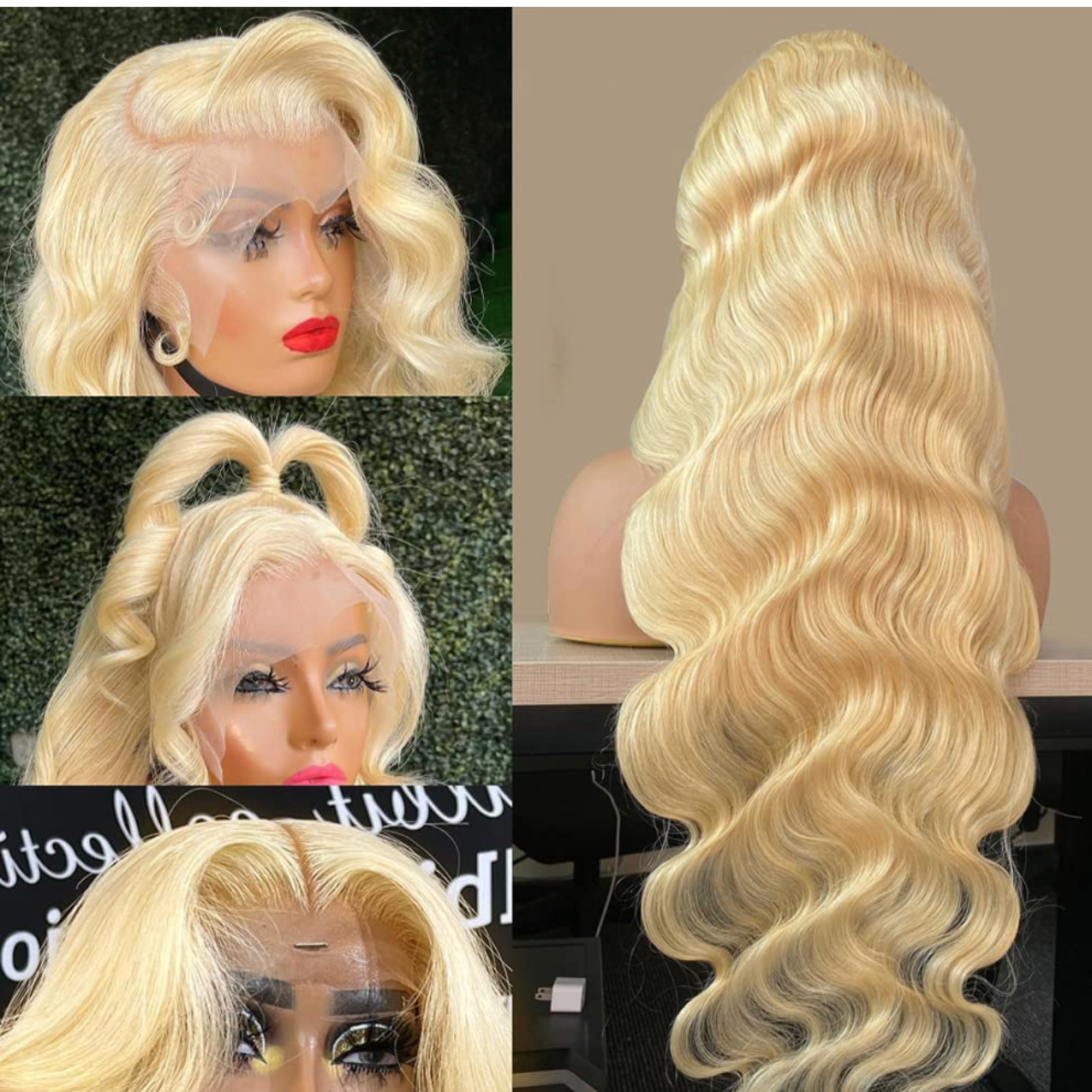 #613 BLONDE HD LACE FRONTAL WIG - BODY WAVE (200% DENSITY)