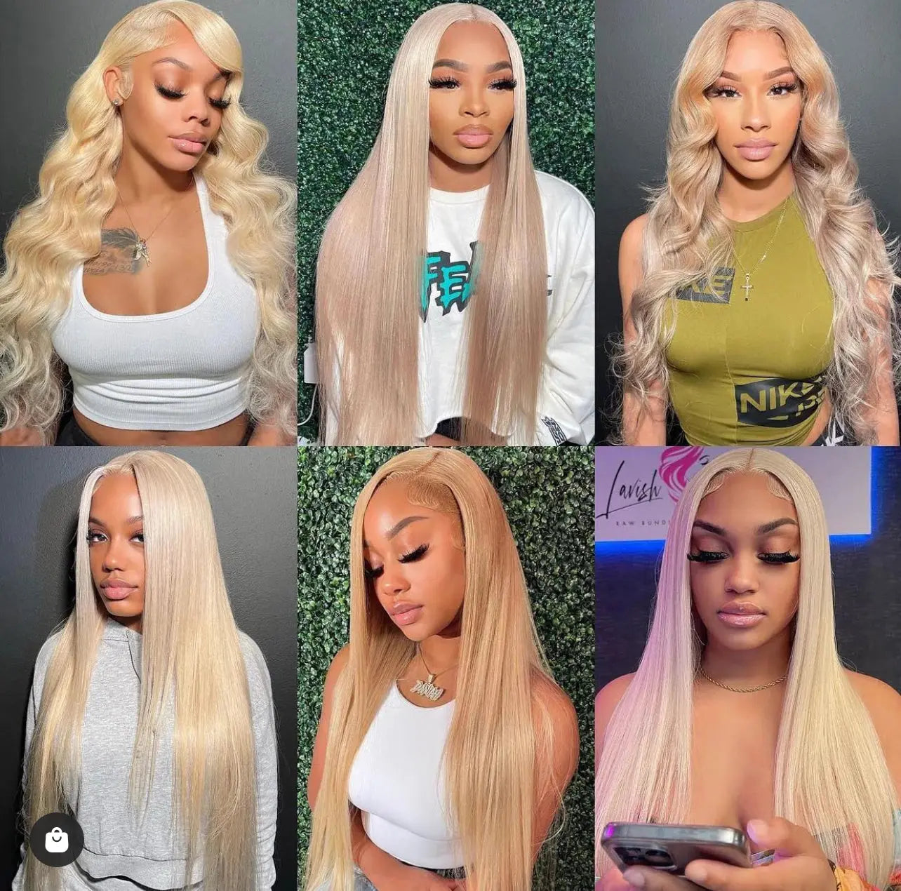 #613 LUXE BLONDE (HD LACE) FRONTAL WIG - STRAIGHT (200% DENSITY) SHOP MARBLE LUXE BEAUTY