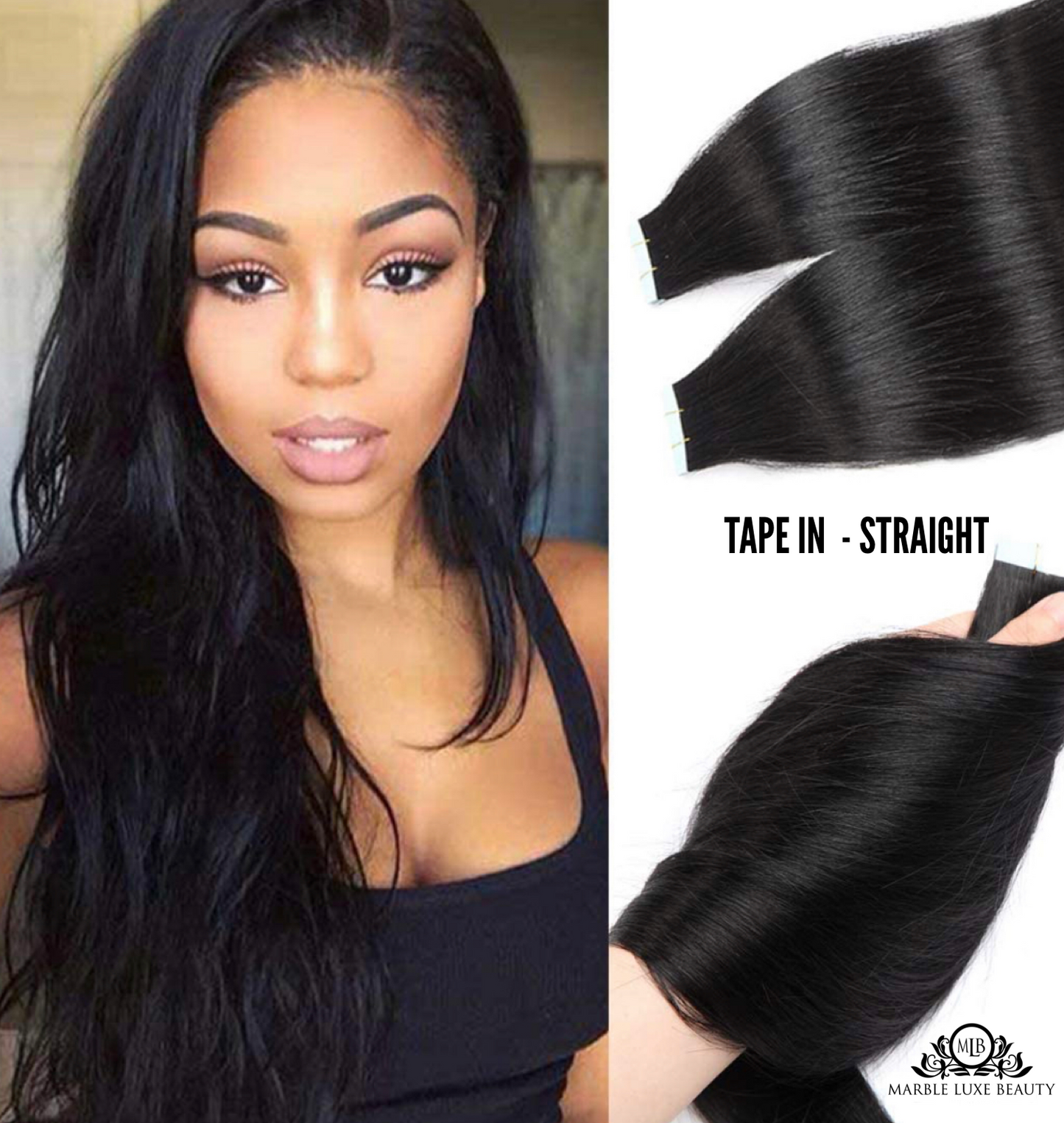 TAPE IN EXTENSION - STRAIGHT (40 PIECES = 1 PACK)