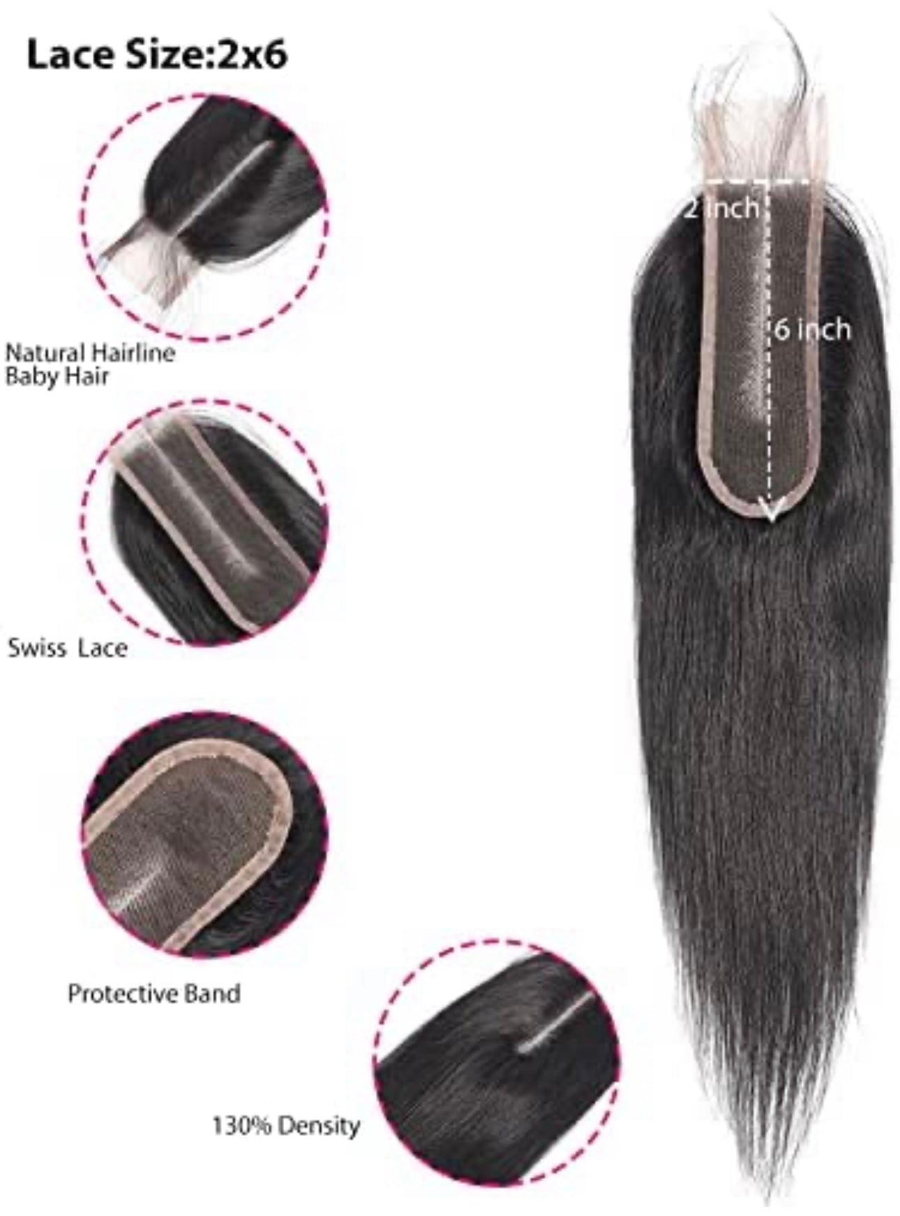 NEW! 2X6 HD CLOSURE (STRAIGHT) SHOP MARBLE LUXE BEAUTY