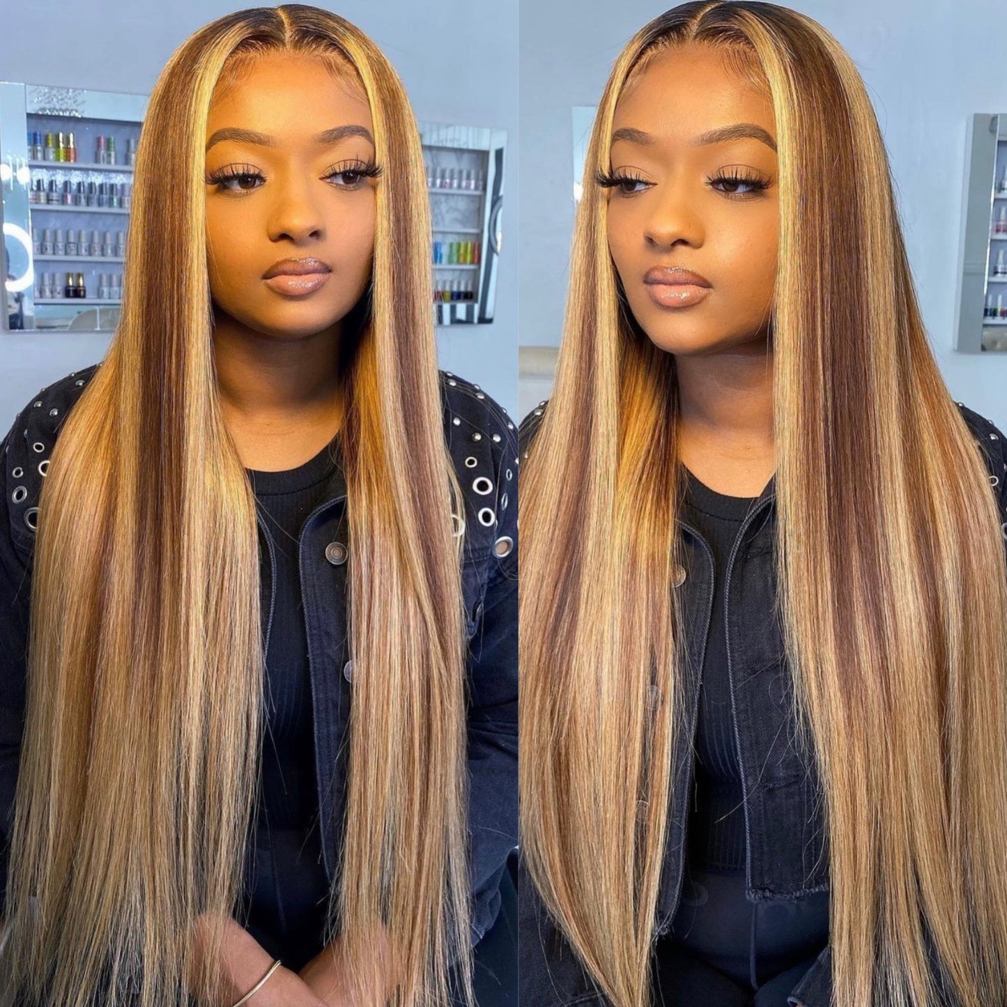 13X4 HIGHLIGHT STRAIGHT WIG - (HD LACE) SHOP MARBLE LUXE BEAUTY