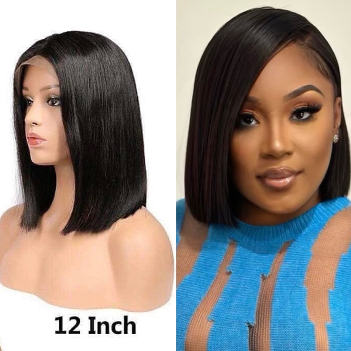 13X4 LACE FRONT BOB WIG (TRANSPARENT LACE) SHOP MARBLE LUXE BEAUTY