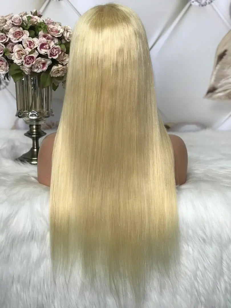 #613 LUXE BLONDE (HD LACE) FRONTAL WIG - STRAIGHT (200% DENSITY) SHOP MARBLE LUXE BEAUTY