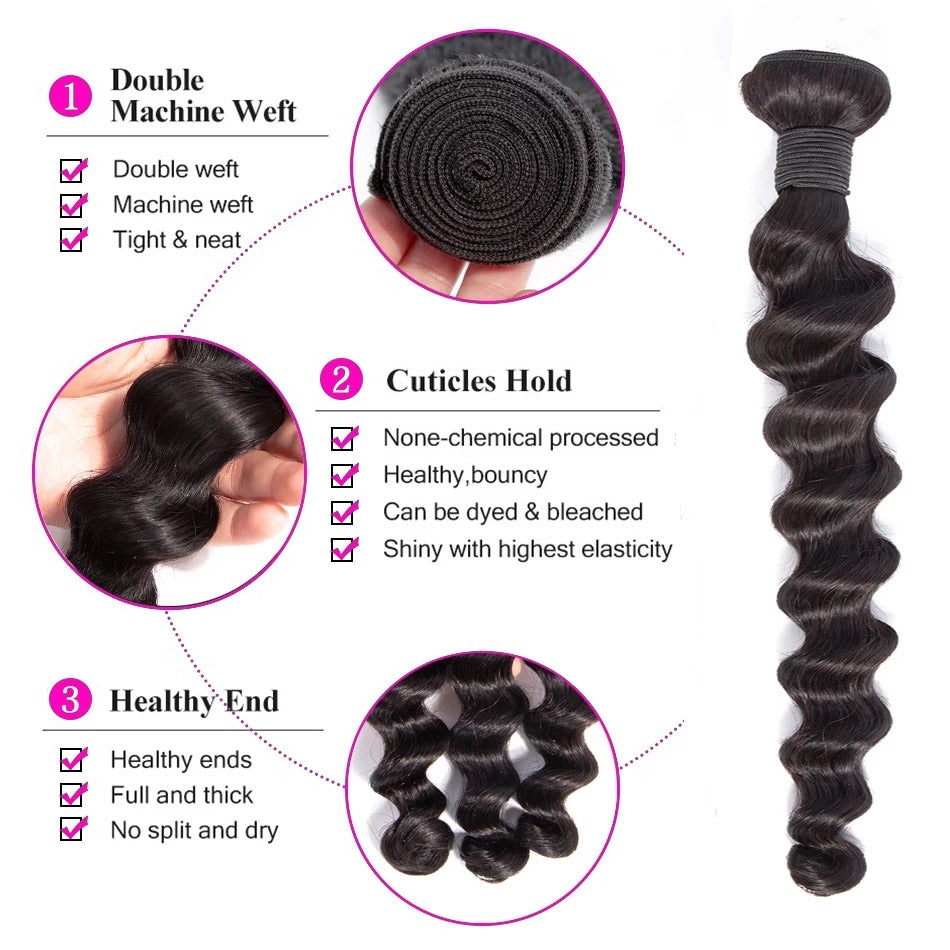 WAVY - 1 BUNDLE DEAL (SINGLE BUNDLE) SHOP MARBLE LUXE BEAUTY