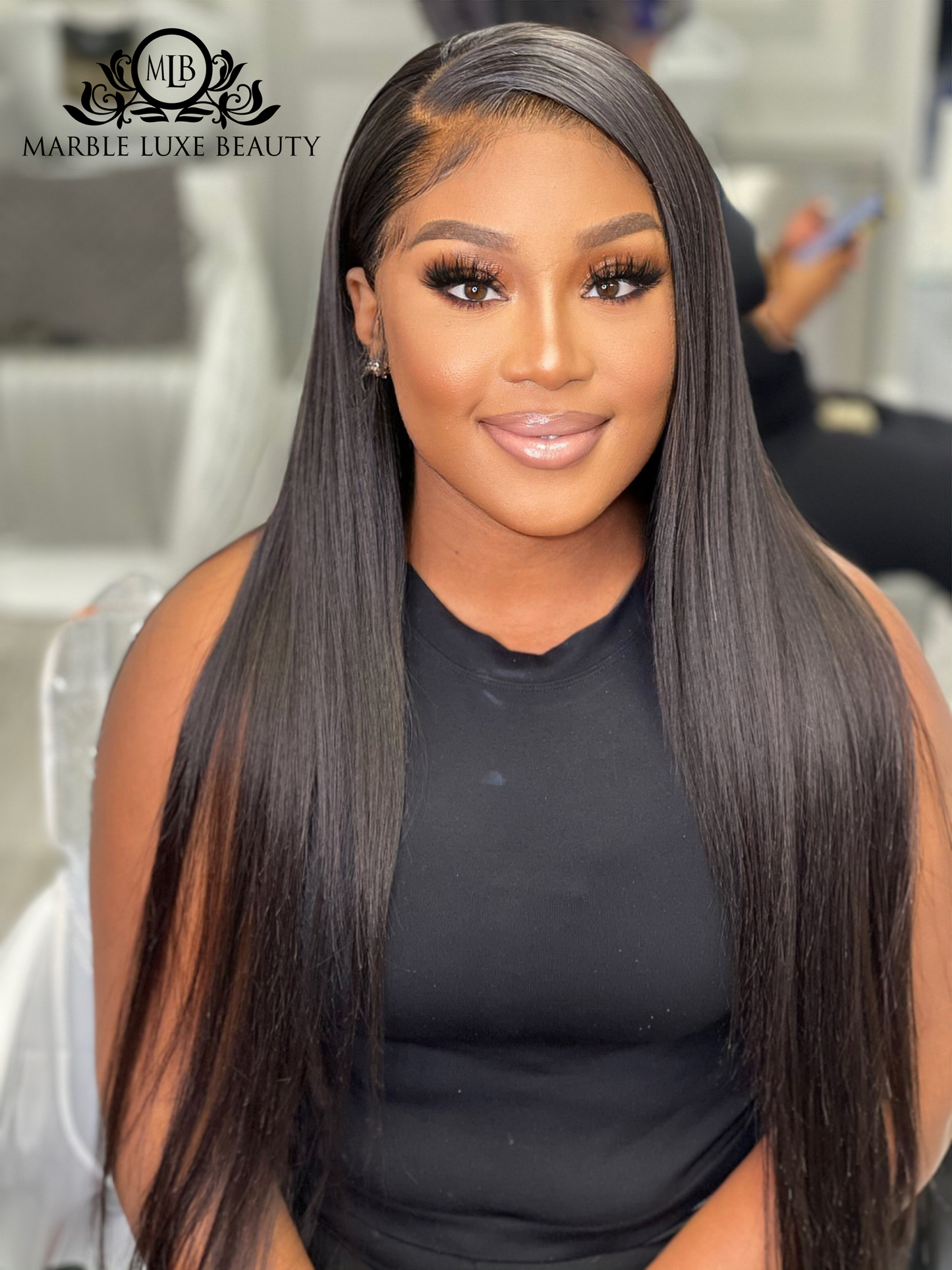 13X4 STRAIGHT LACE FRONTAL WIG (HD LACE) - 200% DENSITY SHOP MARBLE LUXE BEAUTY