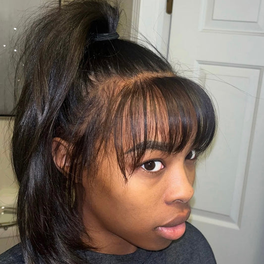 NEW! MLB HD LACE FRINGE BANG PIECE SHOP MARBLE LUXE BEAUTY