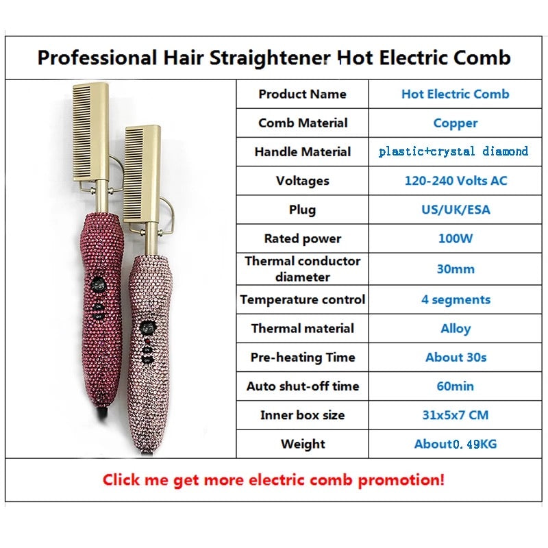 MLB BLING HOT COMB - SILVER SHOP MARBLE LUXE BEAUTY