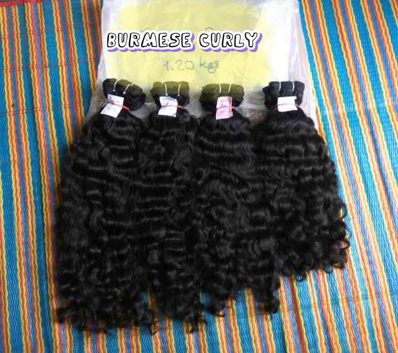 RAW BURMESE BUNDLE - CURLY (SINGLE BUNDLE)