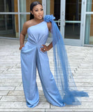 STEAL THE SHOW JUMPSUIT - PERRY BLUE