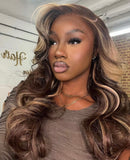 13X4 HIGHLIGHT OMBRE WIG - BODY WAVE (HD LACE)