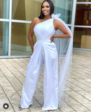 STEAL THE SHOW JUMPSUIT - WHITE