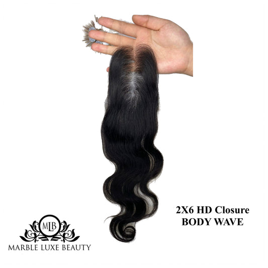 NEW! 2X6 HD CLOSURE (BODY WAVE)