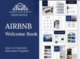 35 Page Airbnb Welcome Book Template Canva E-Book (Editable & Printable) - Digital Download