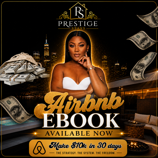 HOW TO START A AIRBNB BUSINESS E-BOOK (MAKE $10K IN 30DAYS) DIGITAL DOWNLOAD SHOP MARBLE LUXE BEAUTY