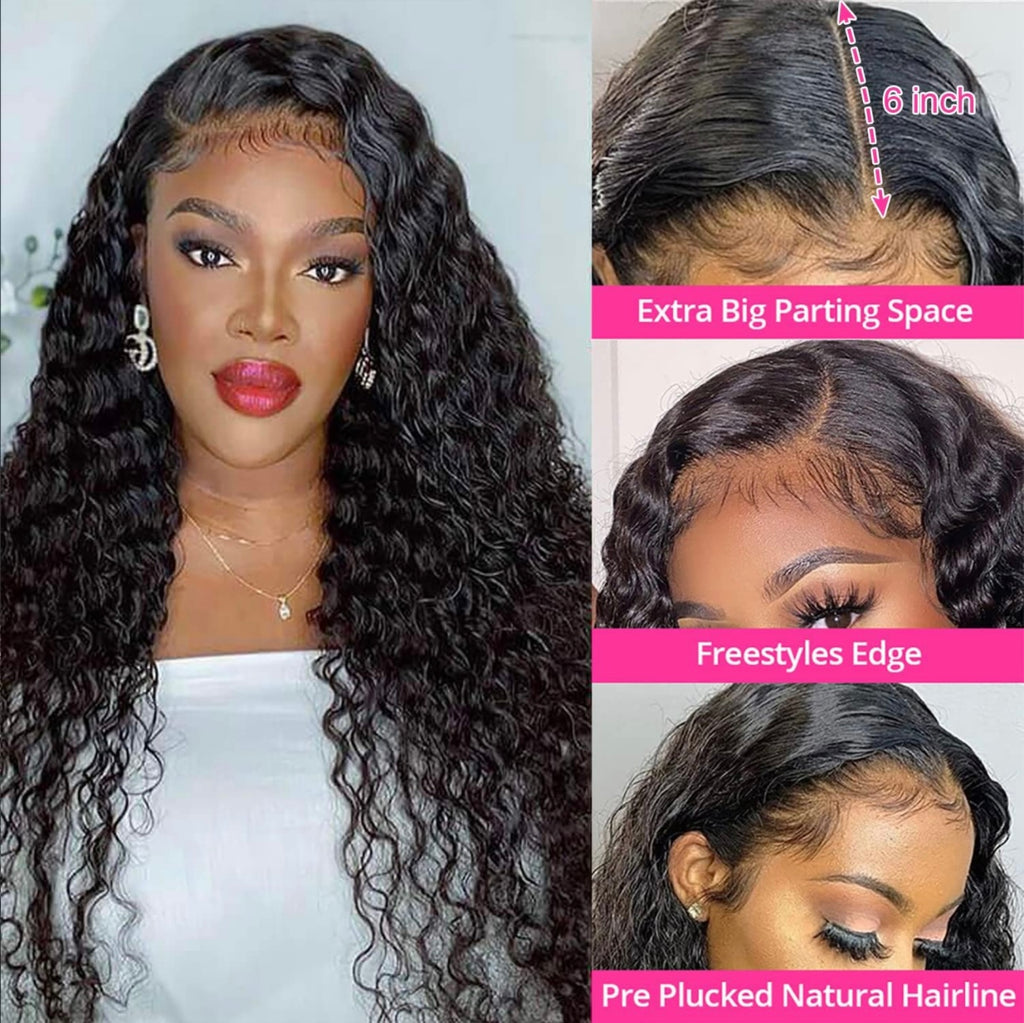 NEW! 13X6 HD LACE FRONTAL WIG - WATER WAVE (200% DENSITY)