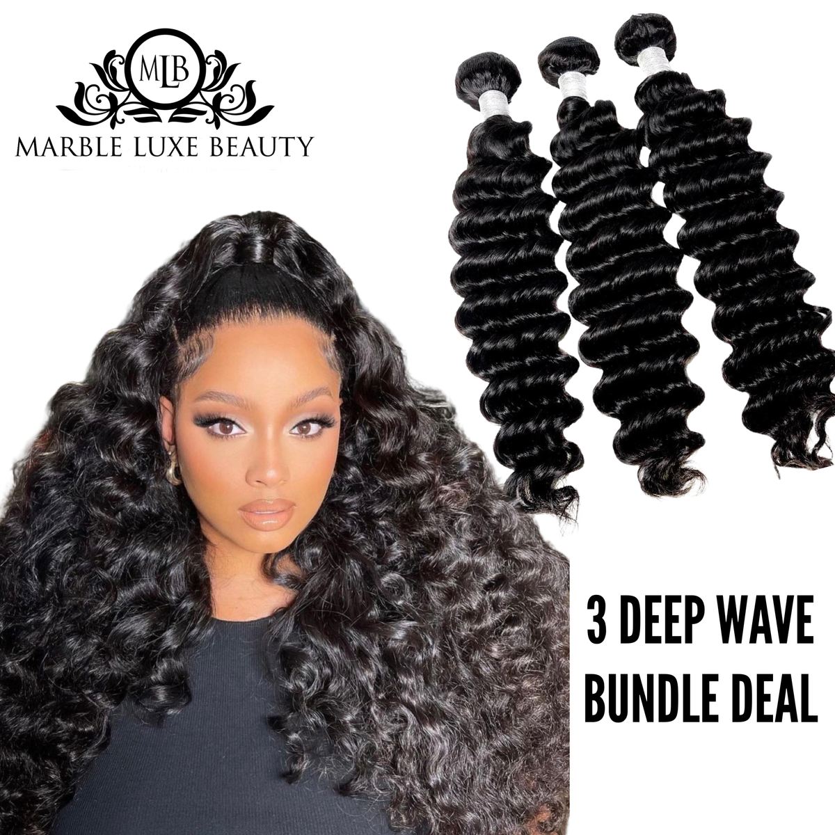 3 BUNDLE DEAL – BRAZILIAN (DEEP WAVE) – SHOP MARBLE LUXE BEAUTY