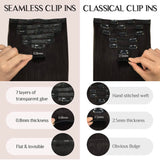 SEAMLESS CLIP-INS EXTENSIONS - STRAIGHT (7 PIECES = 1 PACK)