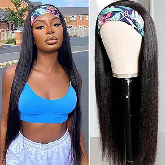 NEW! HEADBAND WIG -  (BODY WAVE, STRAIGHT, CURLY & MORE)