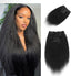 1B/NATURAL BLACK KINKY STRAIGHT CLIP-IN EXTENSIONS