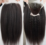 NEW! 13X4 KINKY STRAIGHT LACE FRONTAL  WIG (HD LACE) - 200% DENSITY