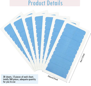 TAPE INS EXTENSION DOUBLE SIDED REPLACEMENT TABS (2 Packs of 5 sheets = 120 pieces)