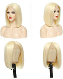 #613 13X4 FRONTAL BLONDE BOB WIG - STRAIGHT (HD LACE)