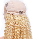 #613 LUXE BLONDE (DEEP CURLY FRONT LACE WIG) - TRANSPARENT LACE