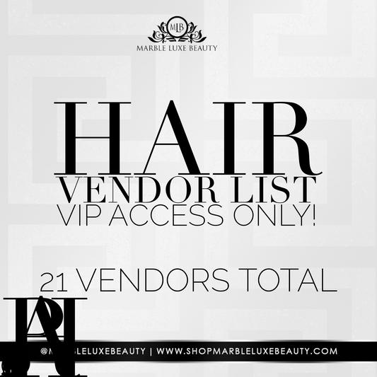 HAIR VENDOR LIST - (21 VENDORS LIST)