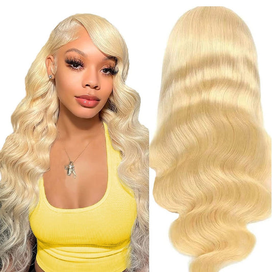 #613 BLONDE HD LACE FRONTAL WIG - BODY WAVE (200% DENSITY)