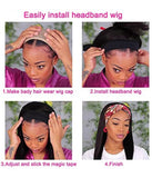 NEW! HEADBAND WIG -  (BODY WAVE, STRAIGHT, CURLY & MORE)