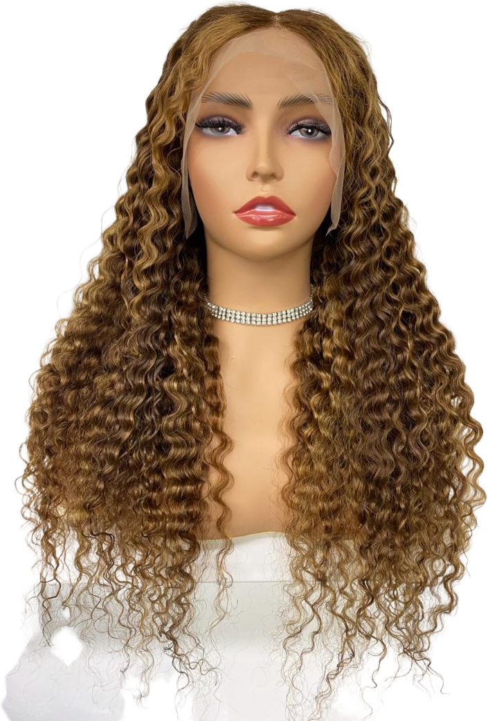 13x4 HIGHLIGHT DEEP WAVE WIG - (HD LACE)