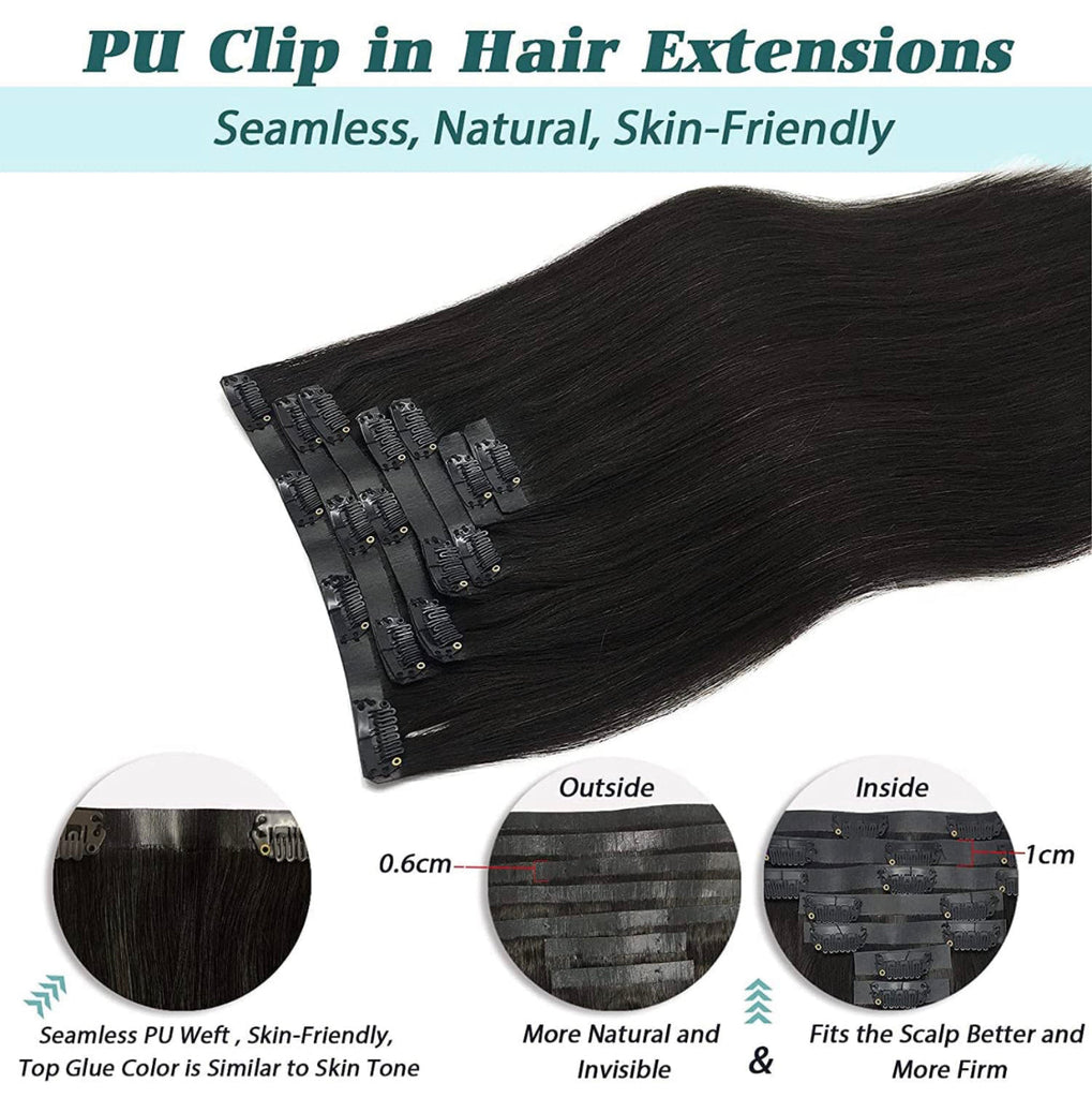 Seamless Extensions SEAMLESS CLIP-INS EXTENSIONS - STRAIGHT (7 PIECES = 1 PACK)